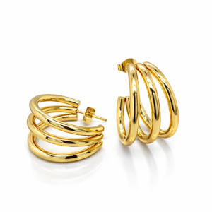 Triple Hoop Earrings