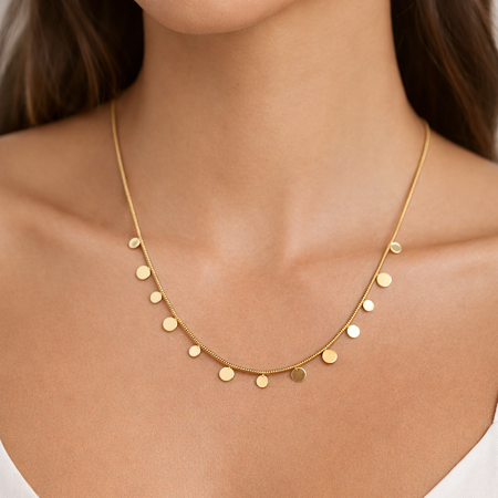 Glided Grace Coin Necklace - Image 2