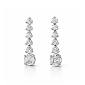 Lumiére Cascade Wedding Earrings